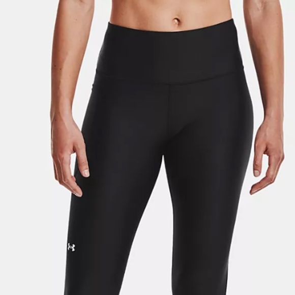 Under Armour HeatGear Hi-Rise Ankle Legging Black Sz S - Picture 2 of 9